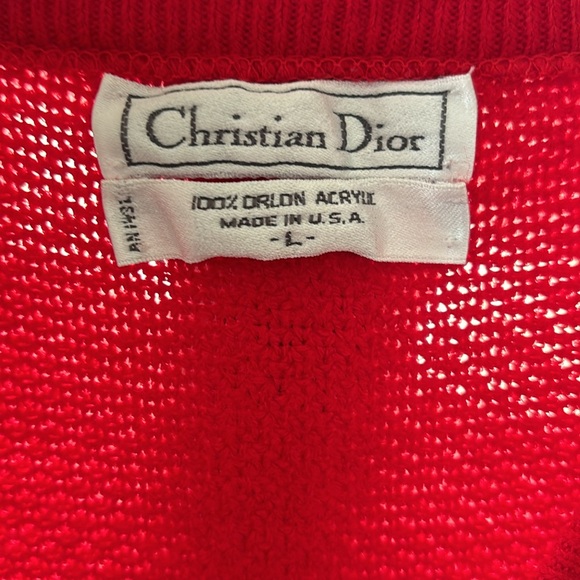 Christian Dior V-neck pullover sweater - Picture 4 of 4